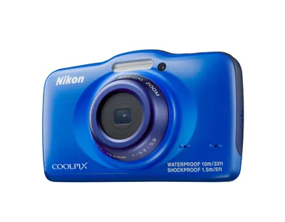 Produktbild von Nikon COOLPIX S32, 13,2 MP, 4160 x 3120 Pixel, CMOS, 3x, Full HD, Blau
