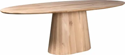 Produktbild von Villa Möbel Esstisch Artica oval aus Eichenholz 240 x 120 cm mit Mittelfußgestell