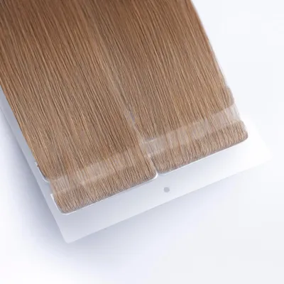 Produktbild von chaarmant Tape In Extensions Invisible Echthaar 40 cm 25 g – Haarverlängerung #10 Aschblond