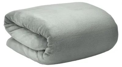 Image de Beautissu Aurelia Couverture douillette Gris clair 150 x 200 cm