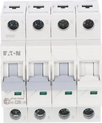 Obrázok produktu pre Miniatúrny istič 3P+NC 20A 6kA AC xPole Home HN-C20/3N 194912
