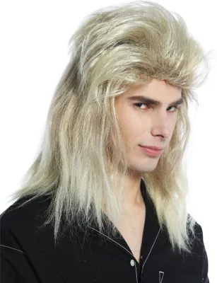 Produktbild von WIG ME UP Perücke Vokuhila Hardrock blond Proll 80er CW-032-KII12TKB88
