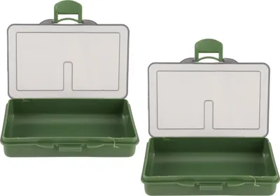 Produktbild von 2pcs Fishing Hook Bait Gadget Box Mini PP Storage Hülle für Tackle Accessoires1 Fach