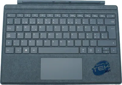 Zdjęcie produktu dla Microsoft Surface Pro Signature Type Cover, QWERTZ, Swiss, Panel dotykowy, Microsoft, Surface Pro 3 / 4, Niebieski