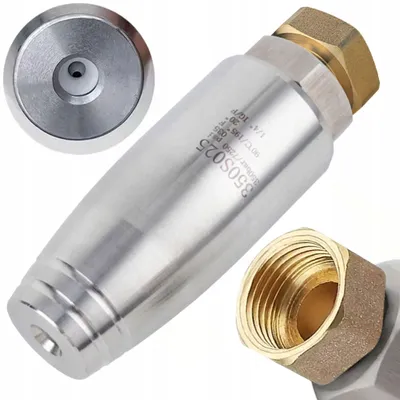Obrázek produktu pro JetForce TurboSteel 025-M18 INOX – rotační tryska pro vysokotlaký čistič | 350 bar | nerezová ocel | závit M18 | pro KARCHER HD HDS