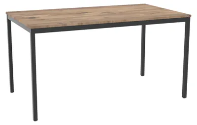 Productafbeelding van Povag Bureautafel - Computerbureau - 75x140x80 cm - Eettafel - Zwart/Atlantisch