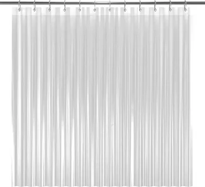 Produktbild von LiBa Duschvorhang 183 x 213 cm Textil aus Polyester Stoff, Anti-Schimmel Dusch Vorhang Wasserdicht