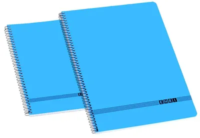 Notizbücher, Spiralbindung, Softcover, Fº, 10 Stück