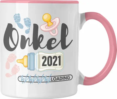 Produktbild von Trendation - Onkel 2022 Loading Tasse Werdender Onkel Schwangerschaft Ankündigung Bruder (Rosa)