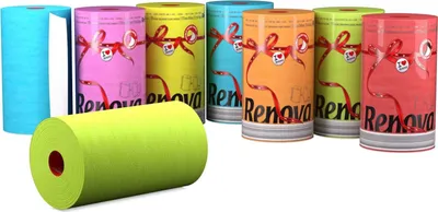 Zdjęcie produktu dla RENOVA Rollos de Cocina Red Label Verde Triple - 1 Paquete, Zielony, Monochromatyczny, 1 szt.