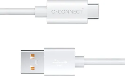 Immagine prodotto di Q-Connect® KF17045 Cavo di ricarica USB-C 3.1/USB-A 3.0 1,2 m bianco