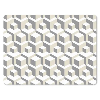 Produktbild von MuchoWow® Mauspad Mousepad Würfel - 3D - Muster 40x30 cm - Mousepads - Maus Mat - Pad - Mausunterlage - Anti Rutsch