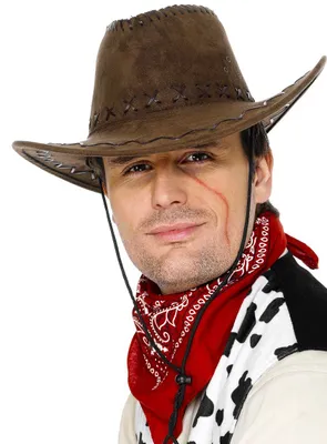 Produktbild von Cowboy Hut Westernhut Braun Wildlederoptik 58-60cm Wild West Kostüm Zubehör