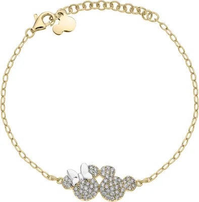 Image de Bracelet enfants Disney Minnie et Mickey Mouse argent BS00048QZWL-55