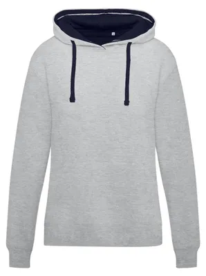 Produktbild von SG Originals - Kapuzenpullover für Damen FK2907 (L) (Helle Oxfordfarbe/Marineblau)