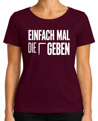 Imagen del producto de Camiseta para mujer con estampado divertido y provocador, con mensaje sarcástico, color burdeos, talla 3XL