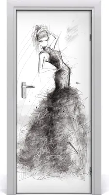 Produktbild von Tulup Türaufkleber 85x205 cm Dekorative Aufkleber Selbstklebend Wasserdichte Tapete Abnehmbar Schlafzimmer Wohnzimmer Wohnkultur - Modeillustration