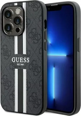 Produktbild von Etui Guess 4G Gedruckte Streifen Magsafe Na Iphone 15 Pro - Czarne