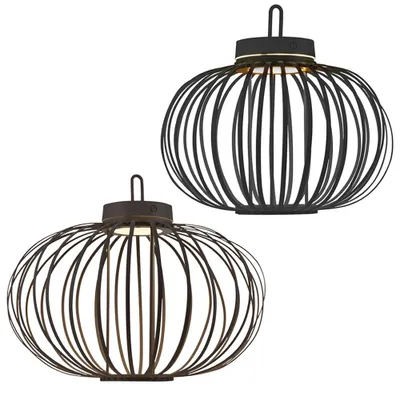Produktbild von 2er Set LED Akku Pendel-/Tischlampe, Touchdimmer, D 36/46 cm
