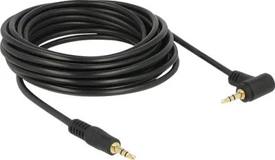 Obrázok produktu pre DeLOCK 5m 3.5mm M/M, 3.5mm, Samec, 3.5mm, Samec, 5 m, Čierna