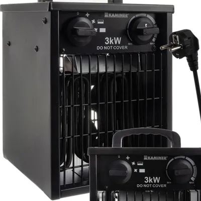Obrázok produktu pre Kaminer 24361 Elektrický topný ventilátor 3000 W, 514m3/h, IPX4, černá