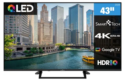 Produktbild von Smart Tech 43QG06V QLED Fernseher 43 Zoll Google TV - HDR Smart TV mit 4K UHD, Bluetooth (2026)