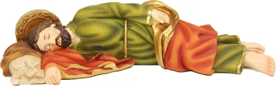 Produktbild von Heiligenfigur Schlafender Jesus 19,5 cm Polyresin Deko Figur