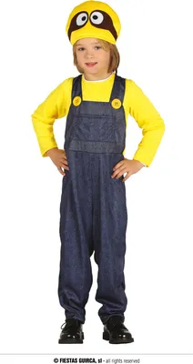 Produktbild von Videospiel Abenteuerfigur Klempner Hut Overall Karnevalspaß Gelb Blau Kinder Kostüm Fantasie, Größe: 110/116 Farbe: Blau