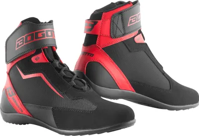 Image de Bogotto Mix Disctrict chaussures de moto, noir/rouge, 47
