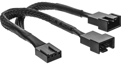 Produktbild von InLine Y-Kabel für Lüfter PWM, 4pol Molex 1 Stecker / 2 Buchse, 0,15m, 4-pin PWM, 2 x 4-pin PWM, 0,15 m, Stecker, Buchse, Gerade