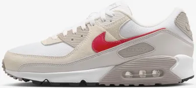 Zdjęcie produktu dla Nike Air Max 90 „White College Grey Vast Grey University Red” Szary, rozmiar: 47,5
