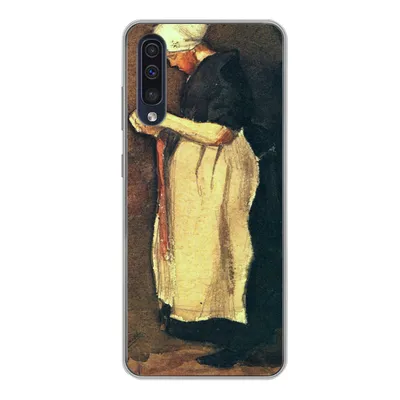 Produktbild von MuchoWow® Handyhülle Schutzhülle Hülle für Samsung Galaxy A50 Die Scheveningerin - Vincent van Gogh Silikon Softcase Handy Hülle - Mobiltelefonhülle