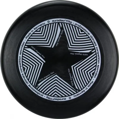 Produktbild von Frisbee Wurfscheibe Eurodisc Ultimate Star 175 gr Black ED0175BKST Schwarz 27,5 cm