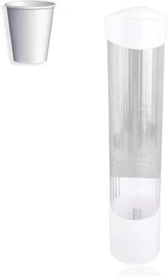 Produktbild von Wandmontierter Wasserbecherhalter, Ausziehbarer Papierbecherspender für 50 Becher