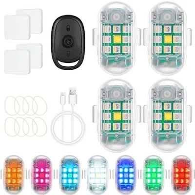 Zdjęcie produktu dla Zestaw mini drona z lampą stroboskopową, ładowany przez USB