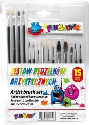 Productafbeelding van Pinselset met 15 stuks van Fun&Joy