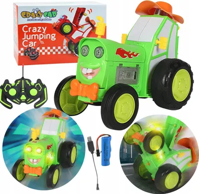 Produktbild von Ferngesteuerter Springtraktor Mit Musik Und Batterie - Grüne Fernsteuerung