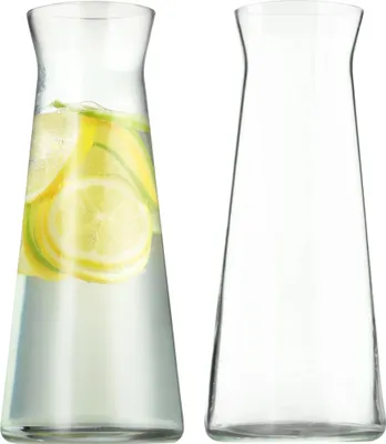 Image de Set de carafes en verre - Carafe à limonade/eau - 1 l - Verre - 2 pièces