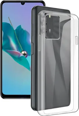 A smartphone and its protective case are displayed.