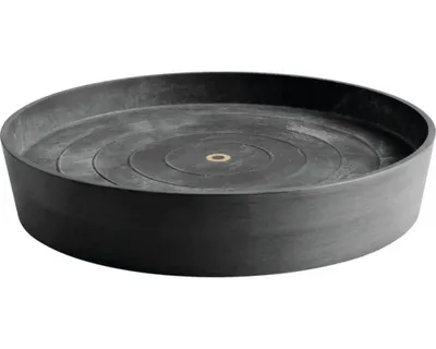 Produktbild von Blumentopf Untersetzer mit Rollen Ecopots Oslo Kunststoff Ø 49,3 cm H 10,1 cm dunkelgrau