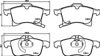 Produktbild von HELLA Bremsbeläge Satz Vorne Bremsklötze für OPEL Corsa D Schrägheck (S07) 8DB 355 025-191
