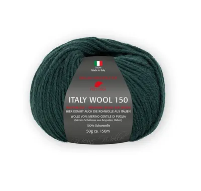 Produktbild von Pro Lana Italy Wool 150 50g dunkelgrün 168