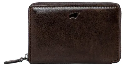 Produktbild von Kartenetui AREZZO RFID Reißverschluss Kartenetui 9 Kartenfächer braun Herren - Leder