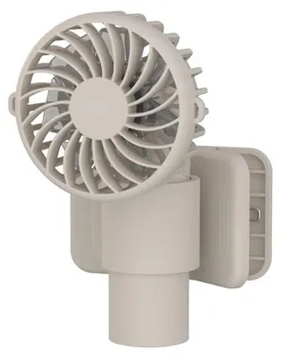 Produktbild von Mini Handventilator tragbar USB-C 1000mAh, kleiner leiser Ventilator Clip Fan für Büro, Outdoor, Kinderwagen