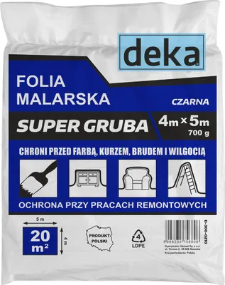 Produktbild von Superdicke Schwarze Malerfolie 4*5M 700G - D-300-0210