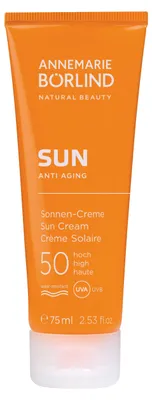 Produktbild von Annemarie Börlind SUN ANTI AGING, Sonnenschutzcreme, Tube, Feuchtigkeitsspendend, Schutz, trockene Haut, normale Haut, 75 ml, Erwachsene