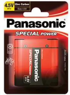Obrázok produktu pre Goobay 3R12 4.5V Panasonic Special Power 1-BL, Batéria na jedno použitie, 4.5V, Zinkovo-uhlíkový, 4,5 V, 1 kusov, Červená