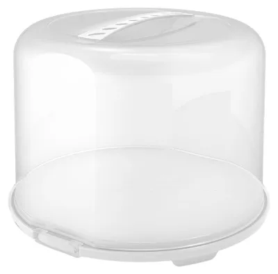 Produktbild von Rotho Tortenglocke XL mit hoher Haube Fresh - KuchenTransportbox 35,5 x 34,5 x 26,0 cm - Frischhaltehaube für Kuchen & Torten - Transparent mit Griff