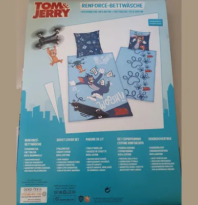 Produktbild von Tom & Jerry - Wendebettwäsche - 80 x 80 / 135 x 200 cm
