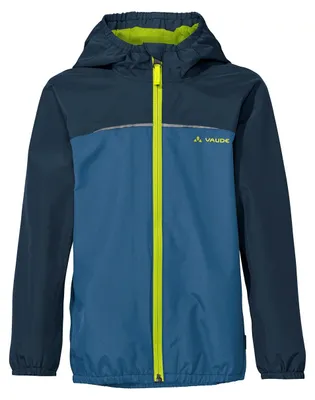 Produktbild von VAUDE Regenjacke Kinder Turaco III in Blau – wasser- & winddichte Outdoor-Jacke für Kinder, atmungsaktiver Kinder Windbreaker mit Kapuze – Größe: 104